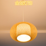 东南亚竹编吊灯 创意现代简约竹子手工编织吊灯 餐厅茶楼客房灯具