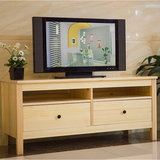 宜家定制实木电视机柜的尺寸松木简约现代地柜美式小户型卧室矮柜