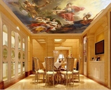 无缝3d立体墙纸大型壁画酒店ktv欧式油画人物壁纸客厅卧室吊顶