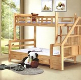 实木儿童上下床高低床子母床2层上下铺双层床橡木两层床1.2/1.5