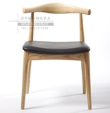 实木餐椅牛角椅实木椅子简约靠背椅餐厅凳子家用电脑椅现代椅