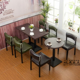 特色咖啡厅桌椅 甜品店桌椅 奶茶店桌椅 餐饮 西餐厅餐桌椅子组合