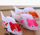 最新款自由鱼电动鱼玩具全身发光音乐鱼电动摇摆鱼会快跑的鱼批发