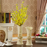 欧式创意花瓶奢华陶瓷装饰品客厅酒柜电视柜摆设花器摆件结婚礼物