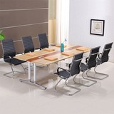 新款办公家具简约现代会议桌长桌小型会议桌钢架条形会议桌椅