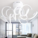 led客厅吊灯创意后现代简约个性艺术铝材圆圈圆形环形卧室餐厅灯