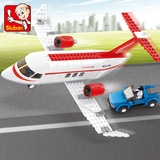乐高小鲁班0365儿童益智拼装玩具 男孩塑料拼插积木C概念飞机模型