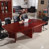 办公家具会议长桌实木贴皮会议桌椅组合条形桌洽谈开会桌