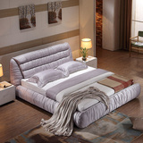 CBD布艺床布床1.8米双人床软床全拆洗软体床小户型布床储物床婚床