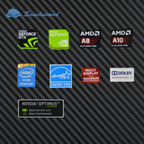 笔记本电脑 机箱标贴N卡 能源之星 AMD DOLBY 认证logo 性能贴纸