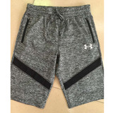 安德玛UA运动裤短裤男士篮球五分裤系带速干训练健身透气跑步裤子