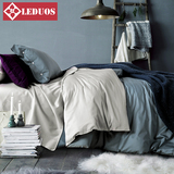 高端奢华欧式60支纯色埃及长绒棉四件套春夏素色床笠床单被套1.8m