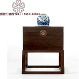 新中式仿古实木玄关柜门厅古典摆件桌现代书边柜装饰家具供桌案几