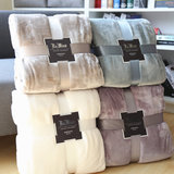出口纯色毛毯加厚毛巾被珊瑚绒毯子法兰绒空调毯床尾毯沙发毯盖毯