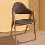 现代简约欧式A字椅子时尚靠背椅实木椅子餐椅泰国椅子布艺软包椅