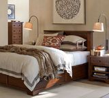 上海 纯实木 欧式美式家具 1.5 1.8米 美式风格双人床 定制 天津
