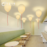 简约现代时尚卧室客厅圆形过道灯创意个性儿童房玻璃罩气球吸顶灯