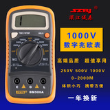 滨江BM500A数字绝缘电阻测试仪 500V电子摇表 1000V兆欧表 电阻表