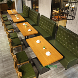 咖啡厅卡座 西餐厅靠墙沙发 甜品店沙发奶茶店主题茶餐厅桌椅组合