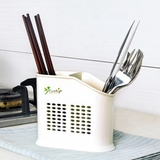 家用沥水筷子笼 塑料筷子筒 厨房收纳置物架 分格筷子盒