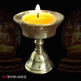 佛教用品黄铜酥油灯座长明灯烛台6号口径5.5cm可放酥油蜡烛铜油灯
