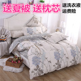 韩式简约家纺1.8/2.0m床上用品四件套1.5米床单人被单被套三件套4