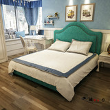 美式布艺床 主卧床北欧 双人床 储物实木床 软体软包床 成人婚床