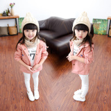 童装2016春季新款3-9岁女童风衣单排扣韩版儿童中长款休闲外套潮