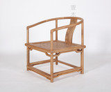 北京老榆木圈椅新中式禅意茶椅现代免漆实木椅子茶室会所家具