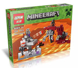 乐拼Minecraft我的世界18003凋零城堡巫师拼装人仔乐高式积木玩具