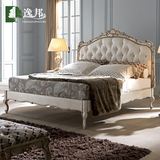 逸邦全实木床 新古典床 1.8米双人床欧式床雕花床奢华婚床公主床