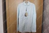 英国代购 BURBERRY LONDON男士珍珠蓝白条纹 长袖衬衫