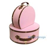 粉红色手提包化妆包饰品盒高档皮质韩国首饰盒儿童房女孩房样板间