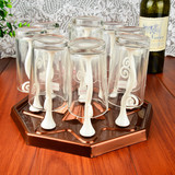 华兴塑料沥水杯架餐具杯收纳架复古茶杯挂架玻璃杯架晾杯架酒杯架