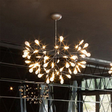 后现代创意展厅大吊灯别墅餐厅moooi树枝北欧叶子萤火虫个性装饰