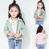 童装女宝宝秋装外套女童女学生韩版修身上衣儿童女孩短款风衣外套