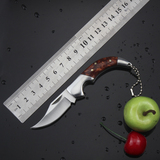 促销包邮不锈钢可折叠水果刀 便携式随身果皮刀 德国工艺家用小刀