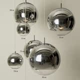 后现代创意圣诞球咖啡厅圆形个性办公室工作室玻璃吊灯圆球形圆形