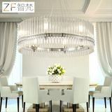 意大利Stilio水晶玻璃棒吊灯 餐厅圆形设计师创意个性酒店客厅灯