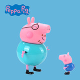 正版小猪佩奇PEPPAPIG粉红猪小妹儿童生日礼物过家家玩具公仔套装