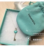 香港代购Tiffany蒂芙尼迷你心形钥匙吊坠925纯银女士项链锁骨链