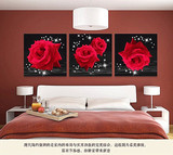 新款玫瑰之约DIY钻石画满钻5D十字绣客厅卧室沙发过道墙挂画A411