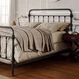 铁艺床 美式复古铁床 1.5米1.8米双人床 单人床欧式公主床铁架床