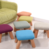 小凳子圆凳实木时尚方凳布艺沙发凳子家用茶几凳成人矮凳小板凳