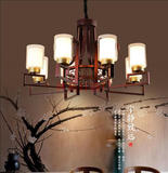 现代新中式吊灯铁艺客厅卧室内复古中国风格led家用吊顶简约大气