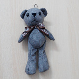 韩国创意长脚小熊包包挂件女士毛绒公仔挂饰汽车钥匙扣挂件泰迪熊