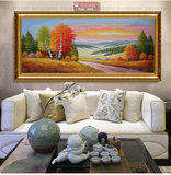 红树林油画刀手工无框画客厅卧室装饰画欧式抽象玄关挂画餐厅风景