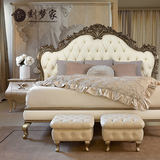 全实木床 欧式床双人床1.8米 新古典床简欧床美式家具法式床现货