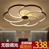 客厅灯亚克力led吸顶灯现代简约圆形环形创意大气温馨卧室吸顶灯