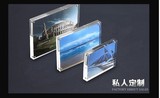 亚克力水晶相框摆台5 6 7寸 8 10 12寸A4简约创意透明照片桌牌架